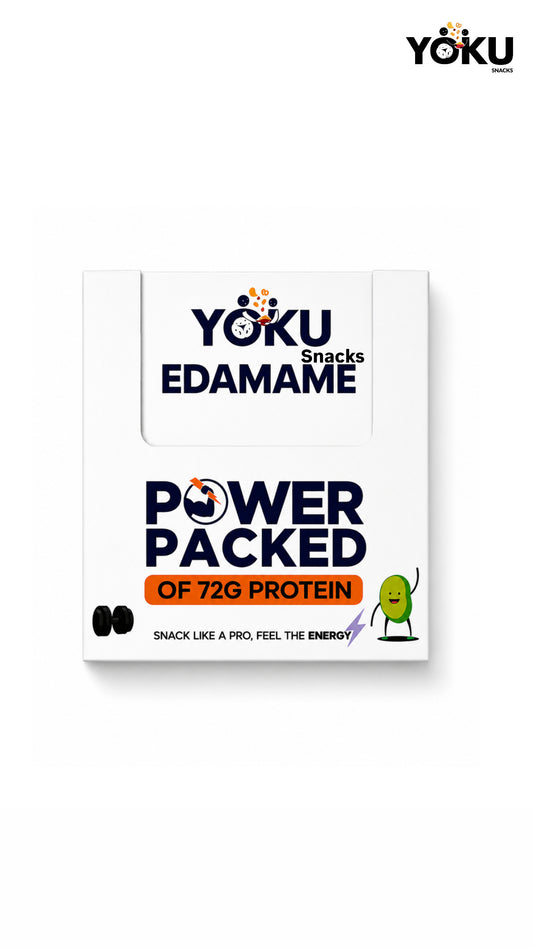 Yoku Roasted Edamame Beans Pack of 6 | High Protein| 72g Protein