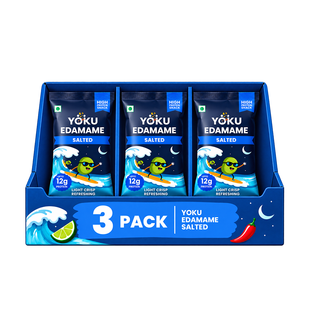 YOKU Roasted Salted Edamame | High Protein Vegan Snack | Gluten Free | 30g