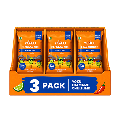 YOKU Chilli Lime Edamame | Spicy Roasted Protein Snack | Vegan & Gluten Free | 30g