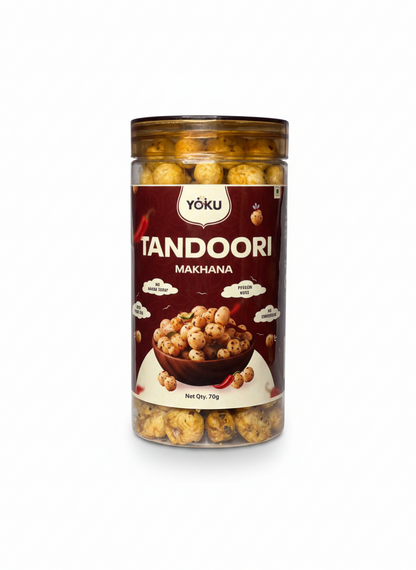 YOKU Tandoori Roasted Makhana | High-Protein Fox Nuts with Authentic Indian Flavours