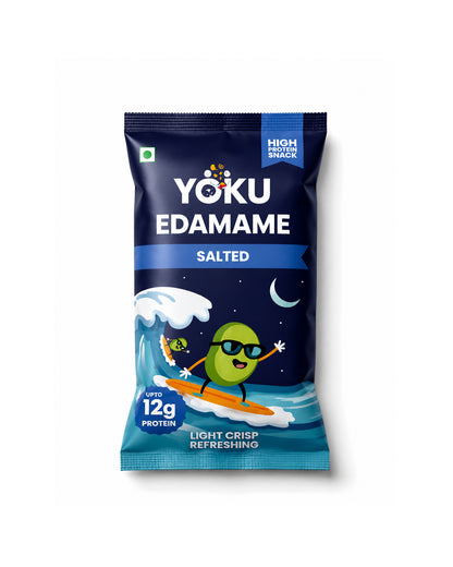YOKU Roasted Salted Edamame | High Protein Vegan Snack | Gluten Free | 30g