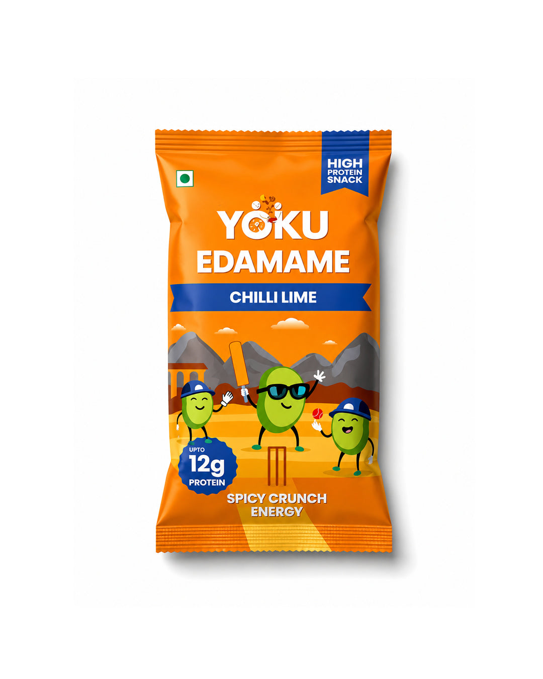 YOKU Chilli Lime Edamame | Spicy Roasted Protein Snack | Vegan & Gluten Free | 30g