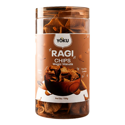 YOKU Ragi Chips – Magic Masala | High-Protein, Roasted & Guilt-Free Snack