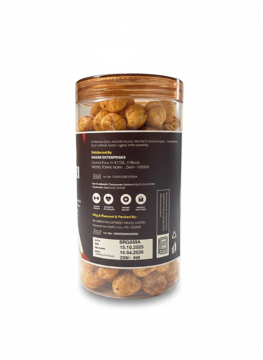YOKU Tandoori Roasted Makhana | High-Protein Fox Nuts with Authentic Indian Flavours